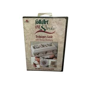 PLAID FolkArt One Stroke Techniques Guide Instructional DVD Donna Dewberry 2003